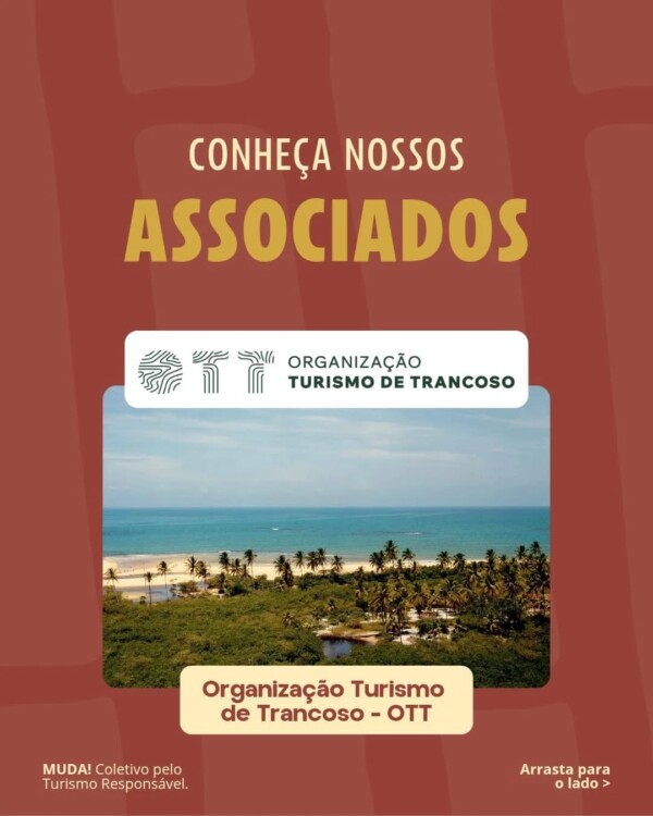 📢 Organização Turismo de Trancoso (OTT) no Coletivo MUDA!A OTT nasce da união de empresas e profissionais do turismo local com o compromisso de planejar o futuro de Trancoso de forma sustentável, respeitando sua identidade e protegendo seus recursos naturais e culturais.

Com foco em parcerias público-privadas, a OTT trabalha para atrair investimentos responsáveis, profissionalizar o setor e garantir que o turismo seja uma fonte de oportunidades,  sem abrir mão da qualidade de vida da comunidade.

É com orgulho que recebemos a OTT no nosso Coletivo 💚
.
.
associados turismosustentavel turismoresponsavel Trancoso organizacaoturismodetrancoso coletivomudatur